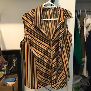 vintage blouse no sleeves